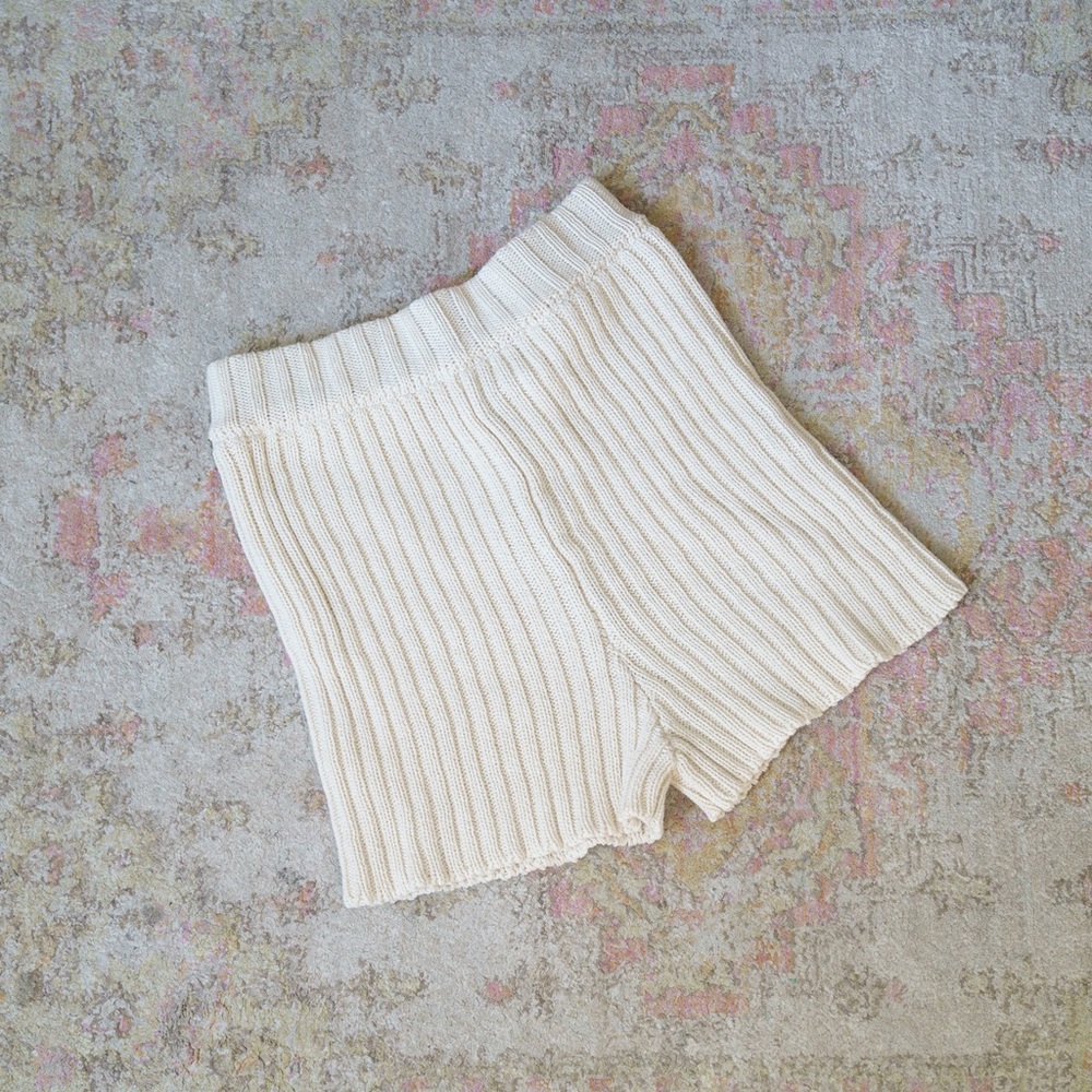 NEW Babaa Knitwear Shorts Woman no33 Natural